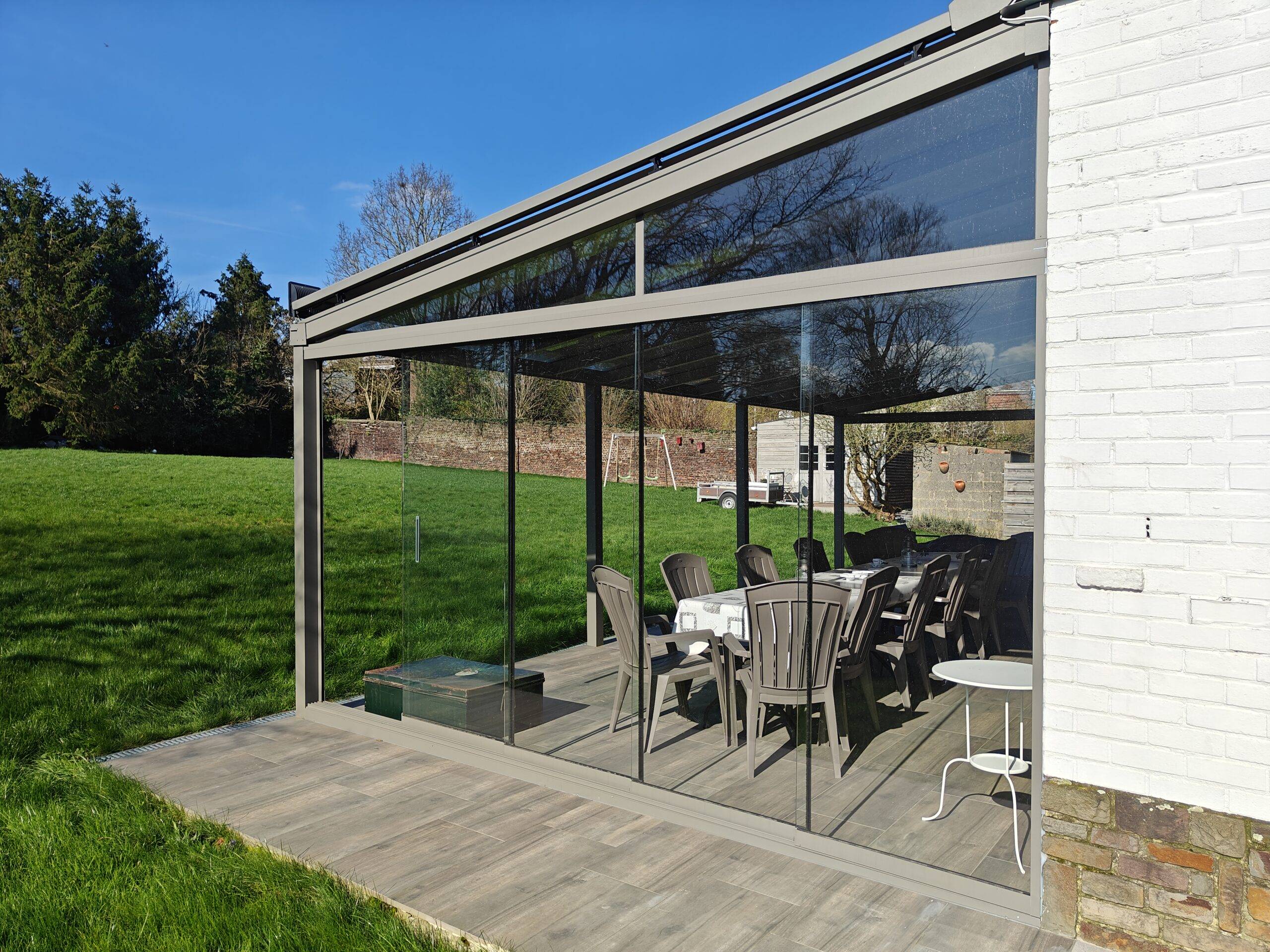 Pergola avec système Glass Glide