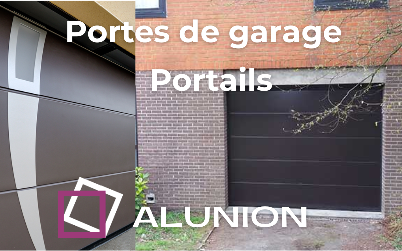 porte de garage sectionnelle et portail alunion Belgique Hainaut La Louviere Manage Braine Le Comte Seneffe Ecaussinnes